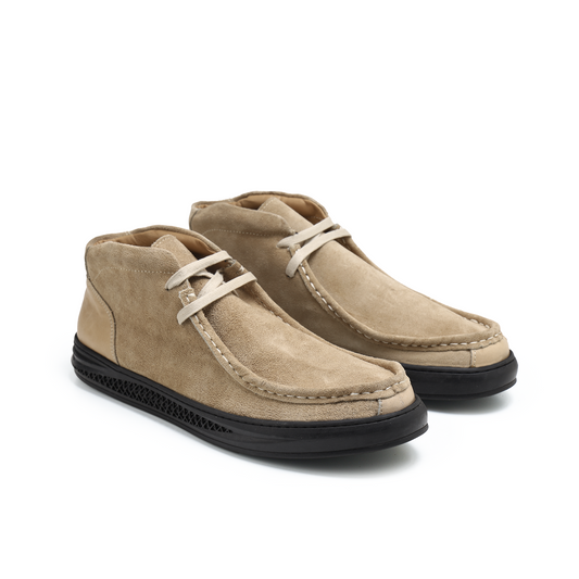 هاف بوت رجالي شمواه طبيعي Moc Toe