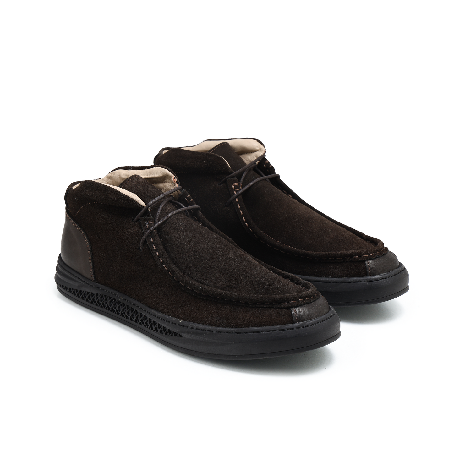 هاف بوت رجالي شمواه طبيعي Moc Toe