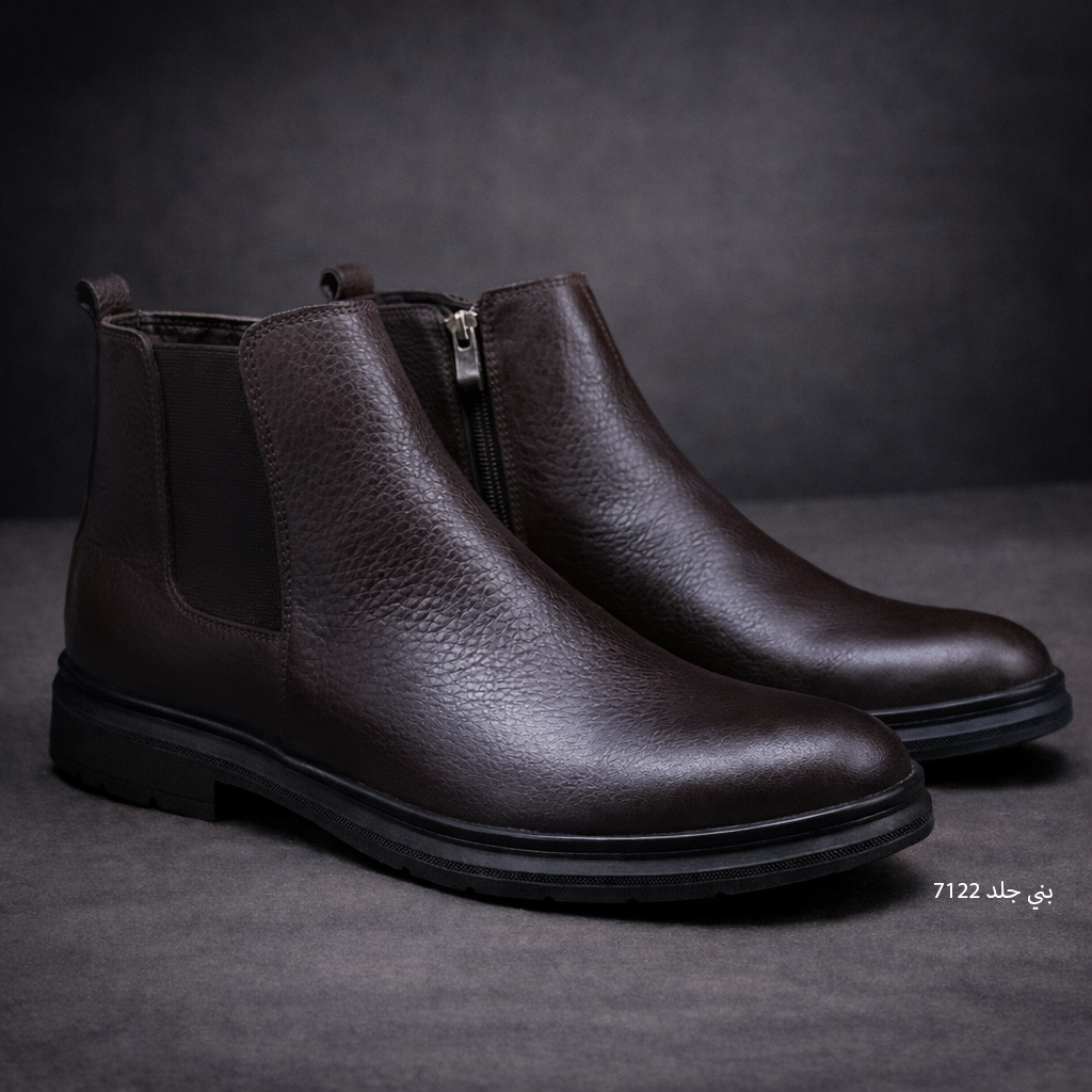 بوت رجالي تشيلسي جلد طبيعي