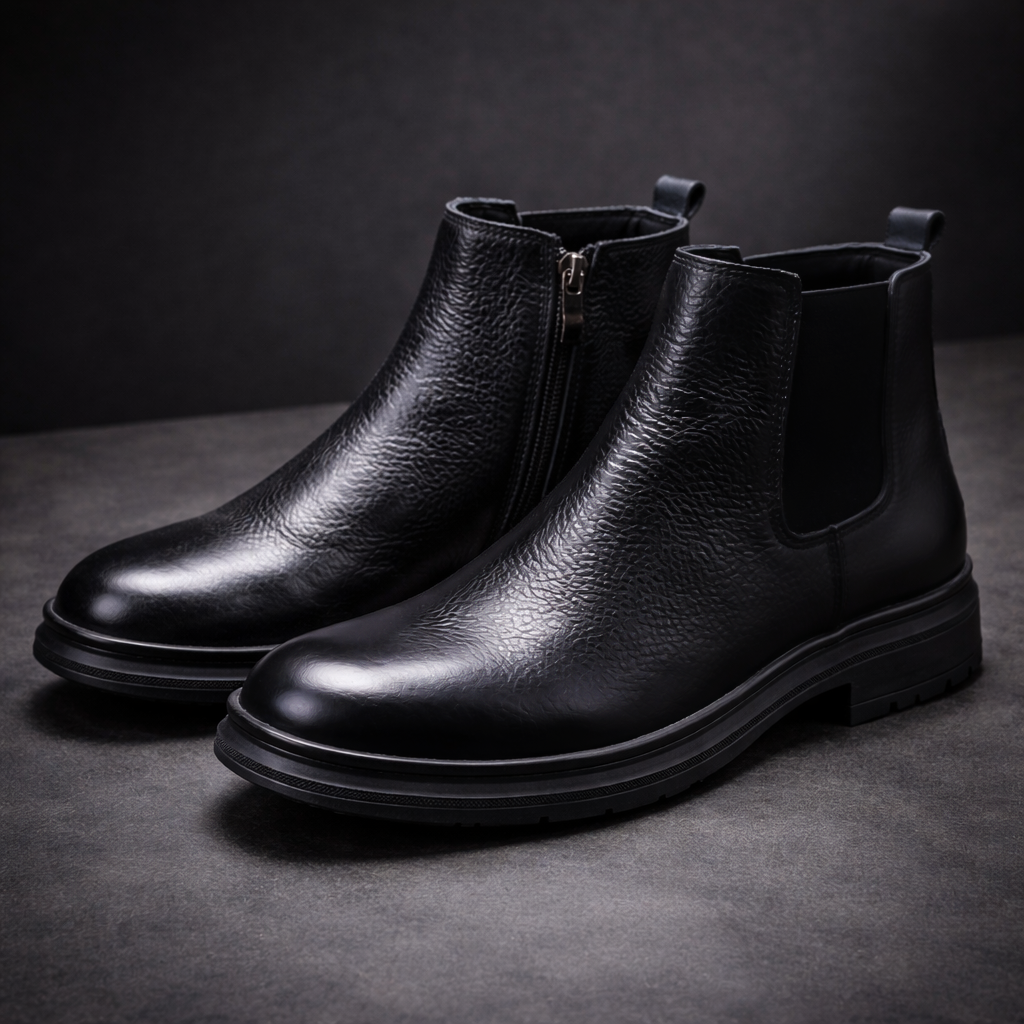 بوت رجالي تشيلسي جلد طبيعي