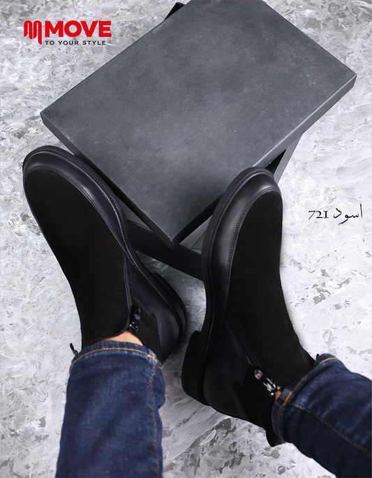 بوت رجالي جلد طبيعي / شمواه