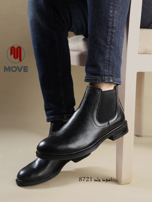 بوت رجالي جلد طبيعي / شمواه